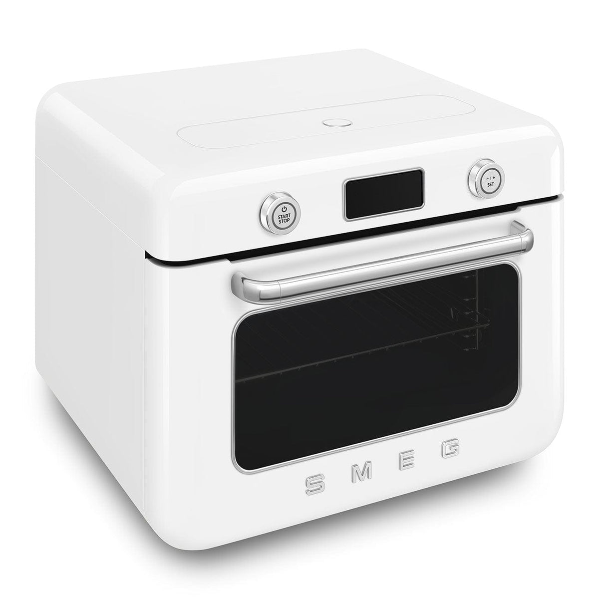 smeg Steam Oven Smeg Countertop Combi Steam Oven 50's Style Aesthetic White Glossy COF01WHEU