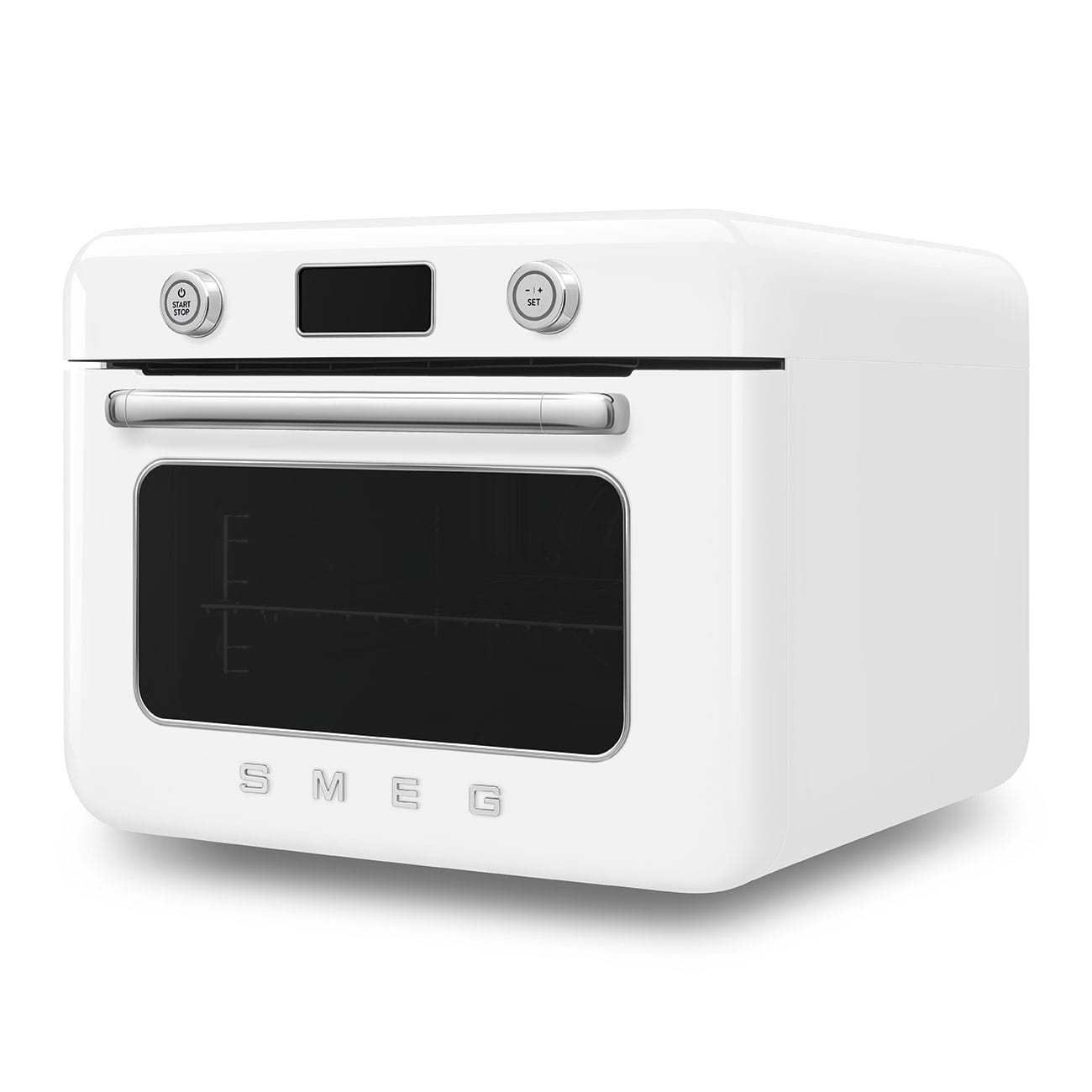 smeg Steam Oven Smeg Countertop Combi Steam Oven 50's Style Aesthetic White Glossy COF01WHEU