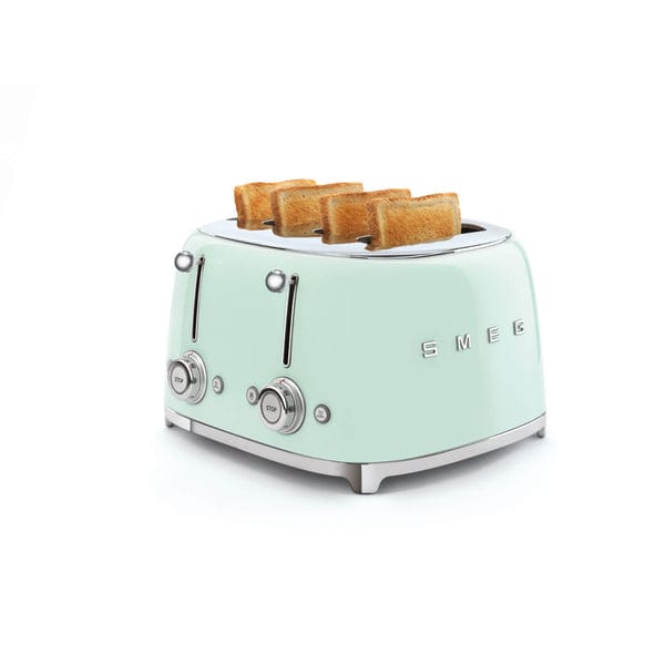 smeg Toaster Smeg Kettle & 4 Slice Toaster Set Pastel Green (7401234825305)