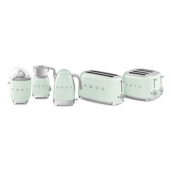 smeg Toaster Smeg Kettle & 4 Slice Toaster Set Pastel Green (7401234825305)