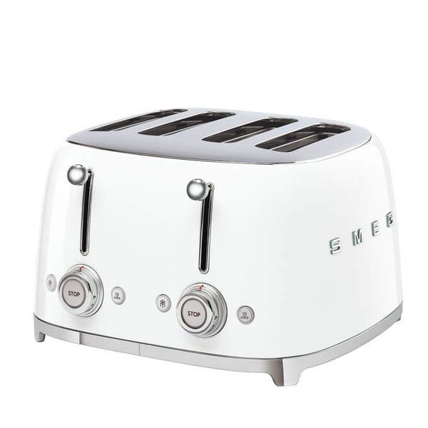smeg Toaster Smeg Kettle & 4 Slice Toaster Set White