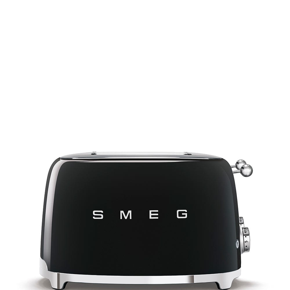 smeg Toaster Smeg Retro 2000W 4 Slice Toaster Black TSF03BLSA (7140495949913)