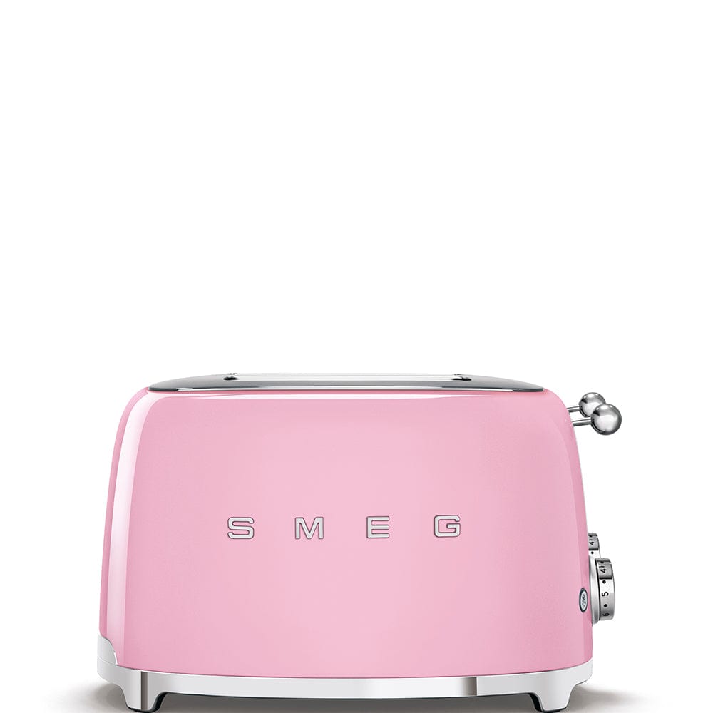 smeg Toaster Smeg Retro 2000W 4 Slice Toaster Pink TSF03PKSA (7140459577433)