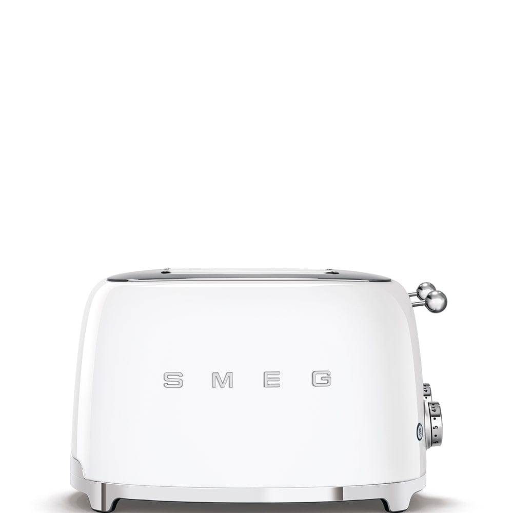 smeg Toaster Smeg Retro 2000W 4 Slice Toaster White TSF03WHSA (6697694855257)