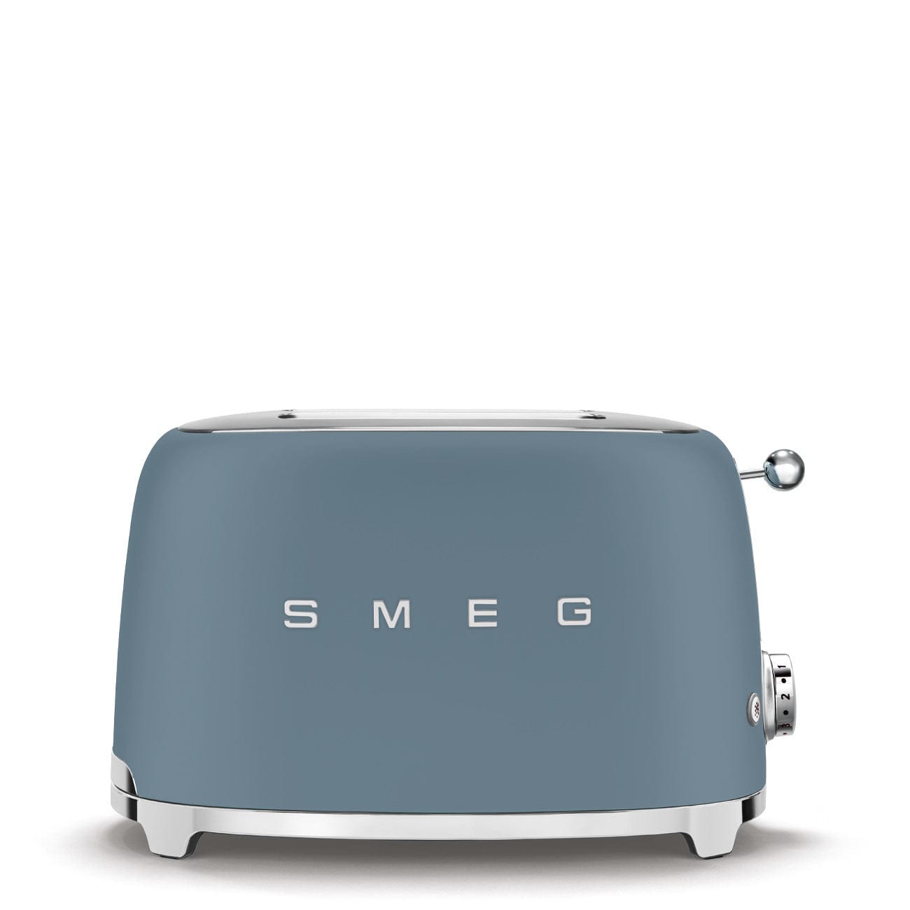 smeg TOASTER Smeg Retro 50's Style 950W 2 Slice Toaster Matt Storm Blue TSF01SBMEU