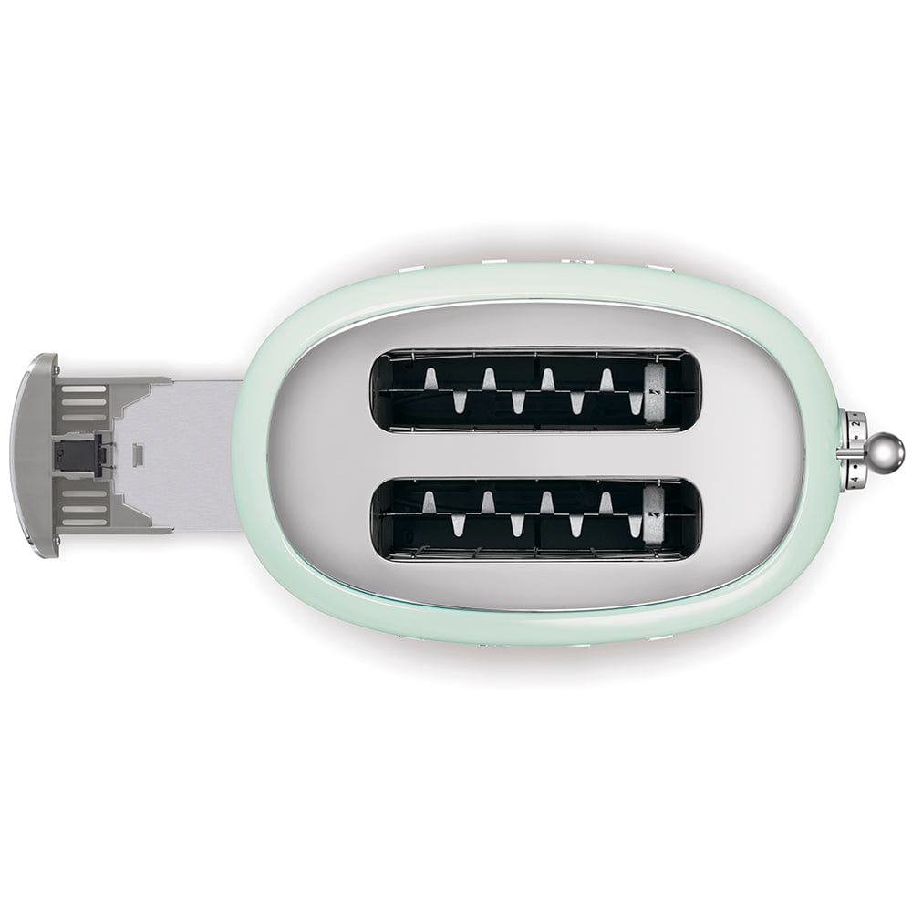 smeg TOASTER Smeg  Retro 950W 2-Slice Toaster Pastel Green TSF01PGSA (6998482419801)