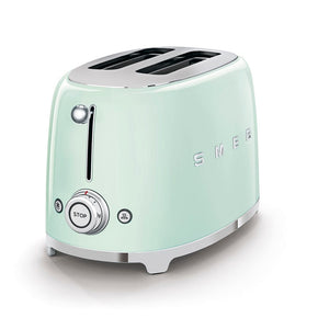 smeg TOASTER Smeg  Retro 950W 2-Slice Toaster Pastel Green TSF01PGSA (6998482419801)