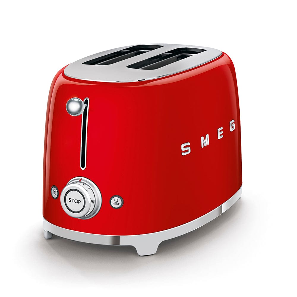 smeg Toaster Smeg Retro 950W 2 Slice Toaster Red TSF01RDSA (2061795721305)