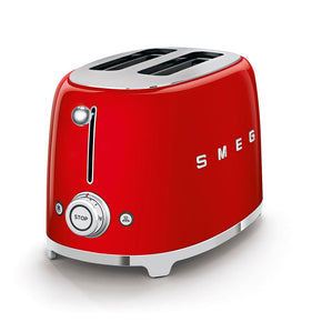 smeg Toaster Smeg Retro 950W 2 Slice Toaster Red TSF01RDSA (2061795721305)