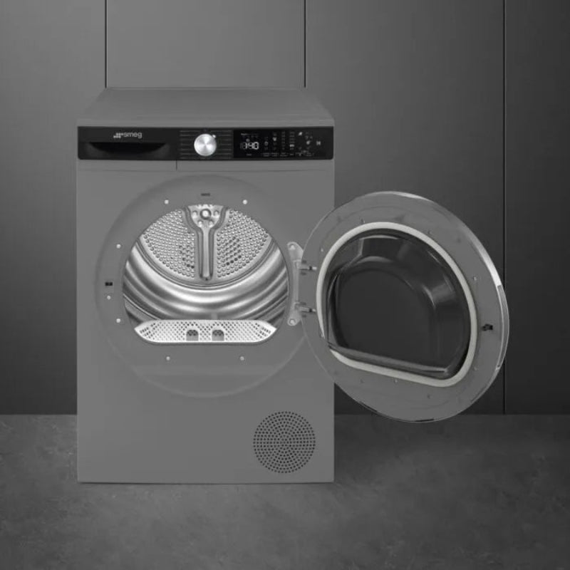 SMEG Tumble Dryer Smeg 9kg Dark Inox Free Standing Tumble Dryer - D3T9XSA