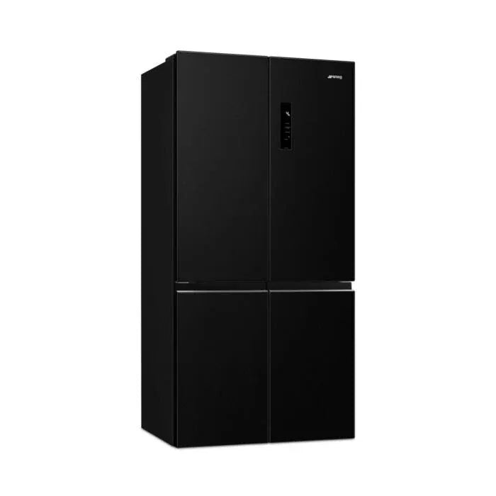 smeg Upright Freezer Smeg Four Door 522L Fridge FQI60KDZA Frost Free Dark Inox