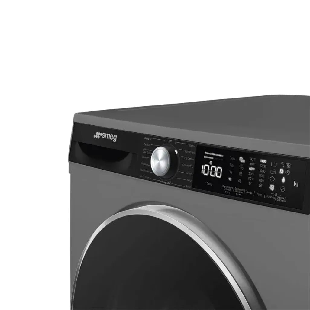 smeg Washing Machine Smeg 10kg Dark Inox Front Loader Washing Machine WM3T04XSA