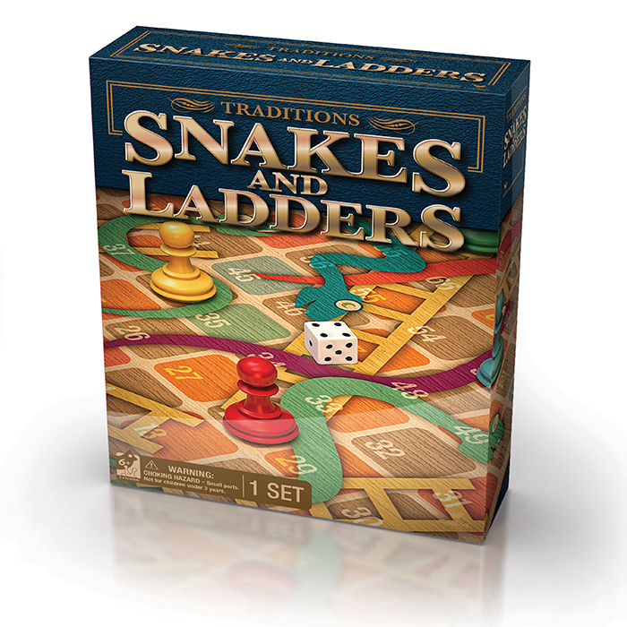 Prima Toy Traditions Snakes And Ladders Board Game 50265.