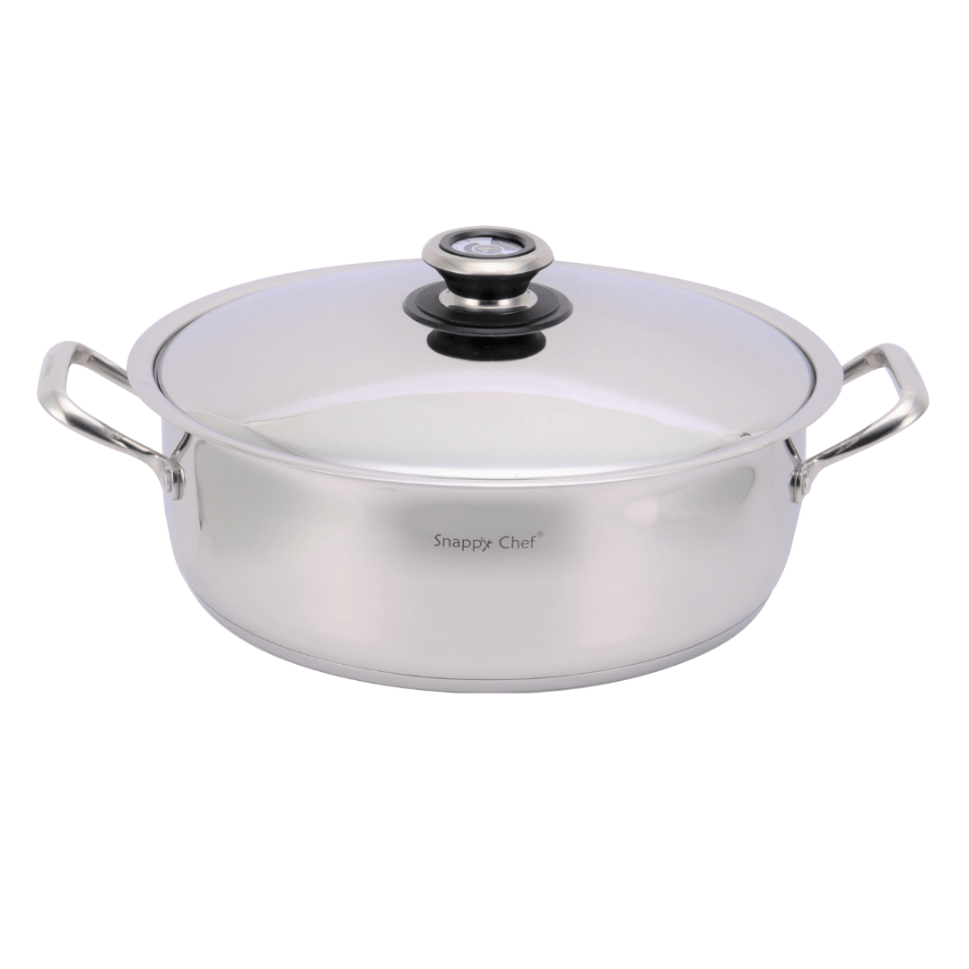 SNAPPY CHEF FRYING PAN Snappy Chef 8litre Deluxe Casserole SSDC008