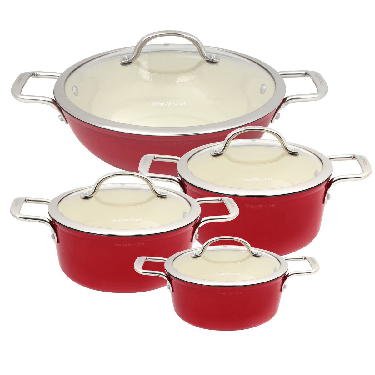 SNAPPY CHEF FRYING PAN Snappy Chef 8pc Superlight Cast Iron Combo SCSC001 (7443844268121)