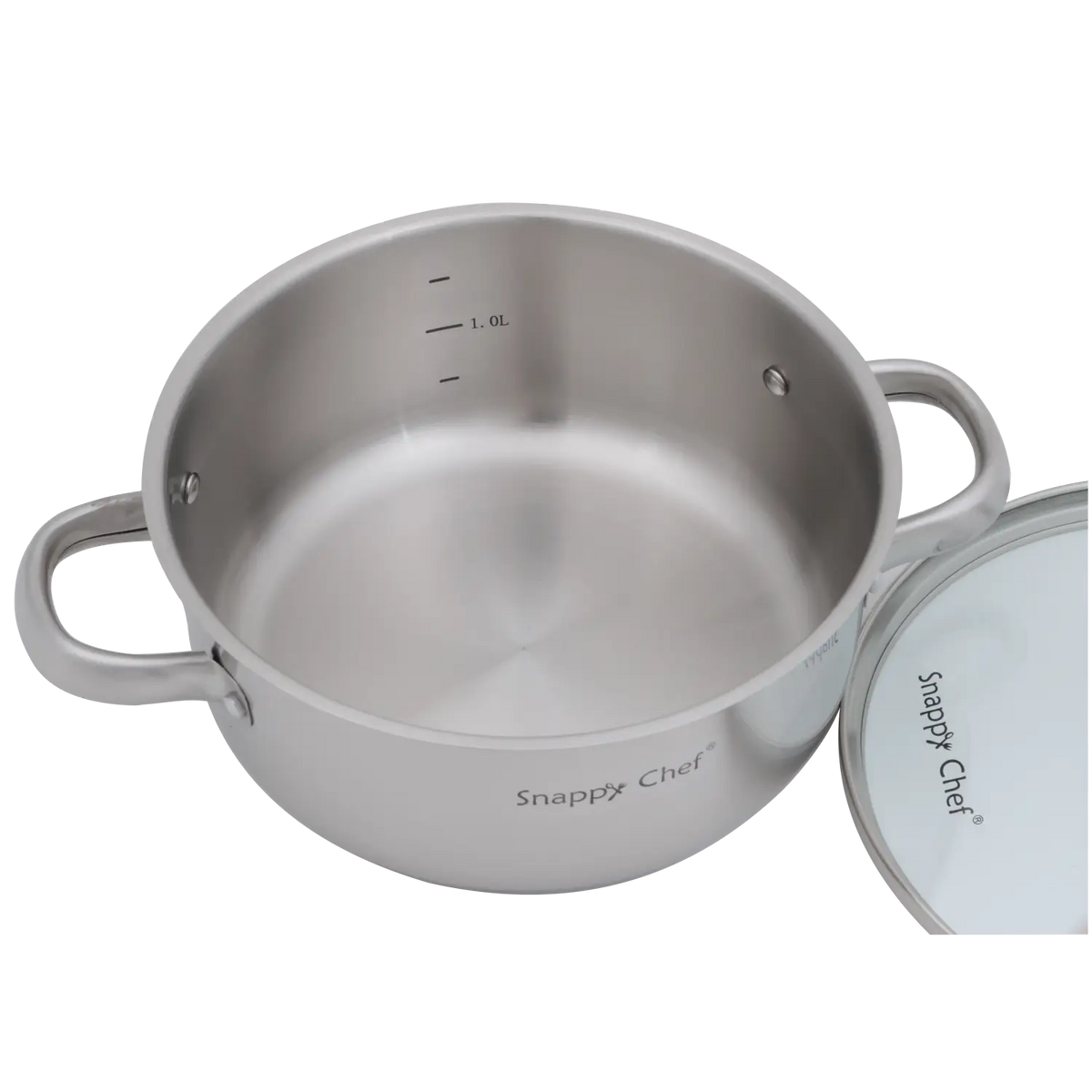 SNAPPY CHEF POTS Snappy Chef 6 Piece Budget Cookware Set SSCS005