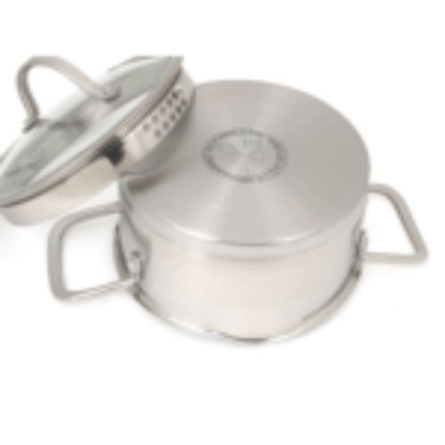 SNAPPY CHEF POTS Snappy Chef 6 Piece Pot Platinum Cookware Set