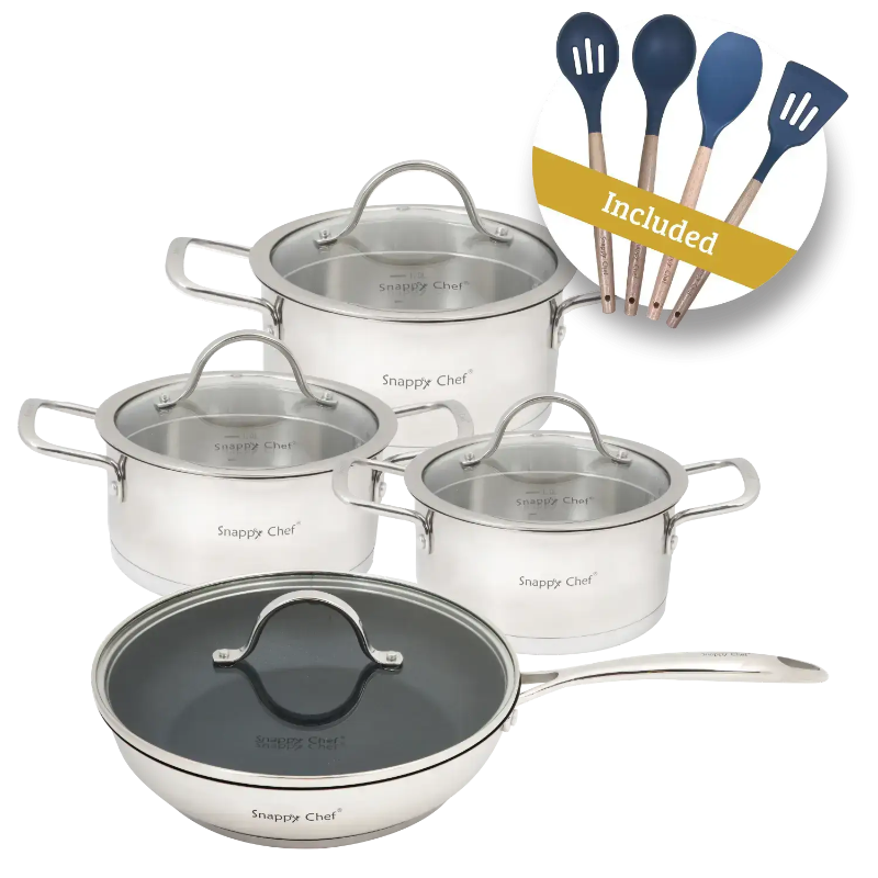 SNAPPY CHEF POTS Snappy Chef Platinum Cookware Combo SCPC004