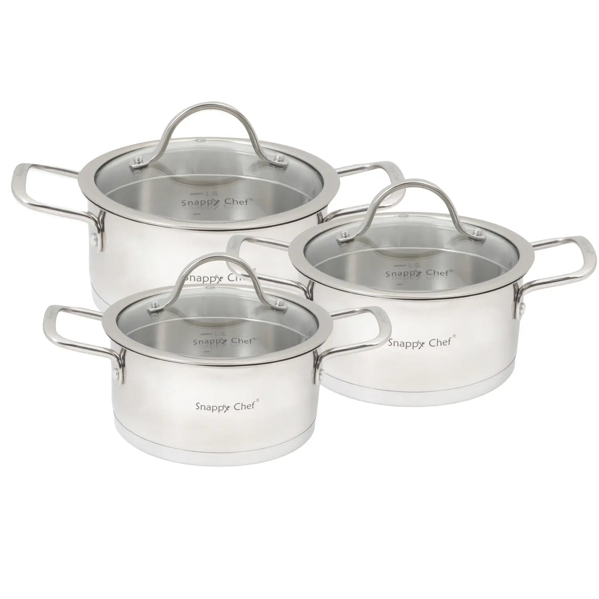 SNAPPY CHEF POTS Snappy Chef Platinum Cookware Combo SCPC004