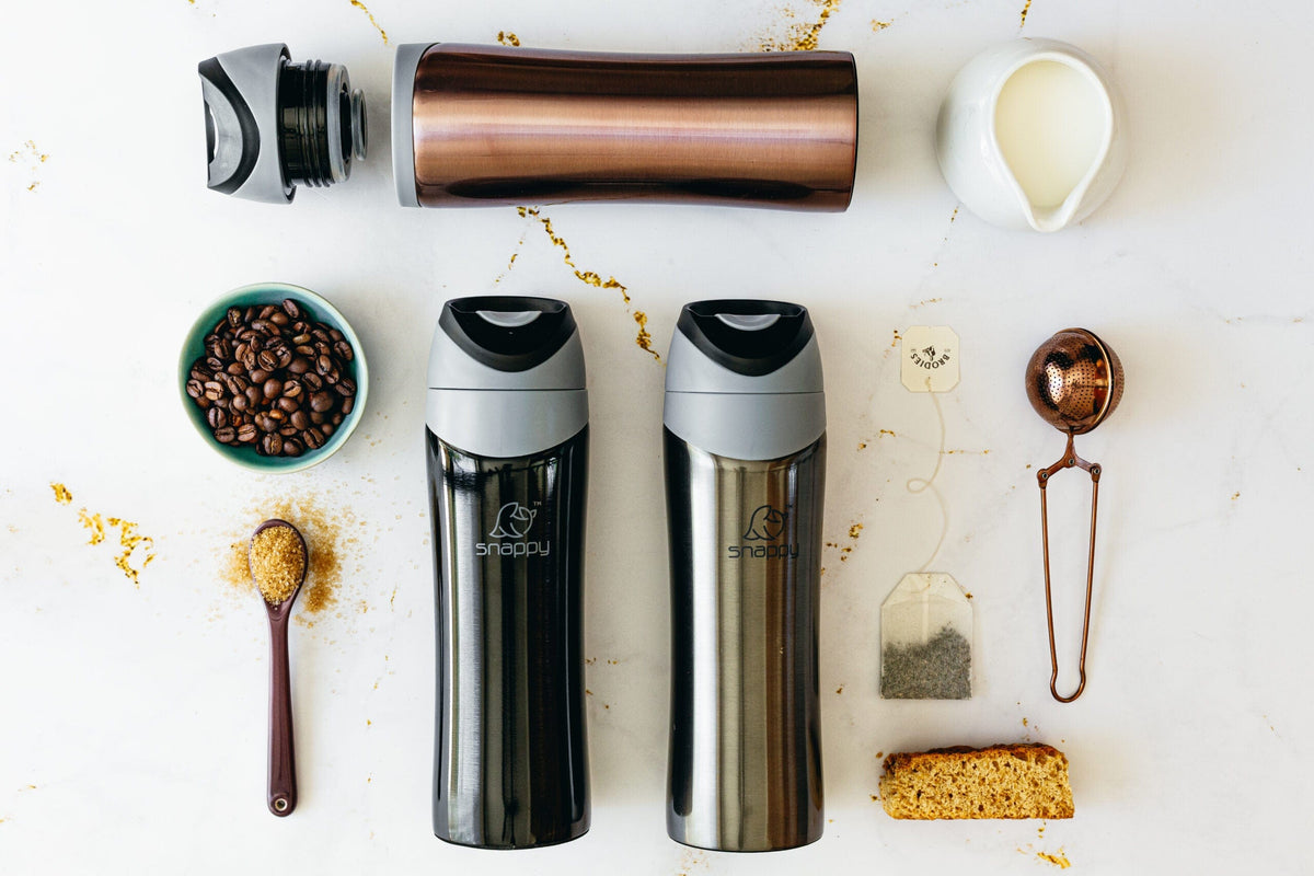 Snappy MUG Snappy Double Wall Stainless Steel Tumbler 400ml Coal SN-SS400C (7306260676697)