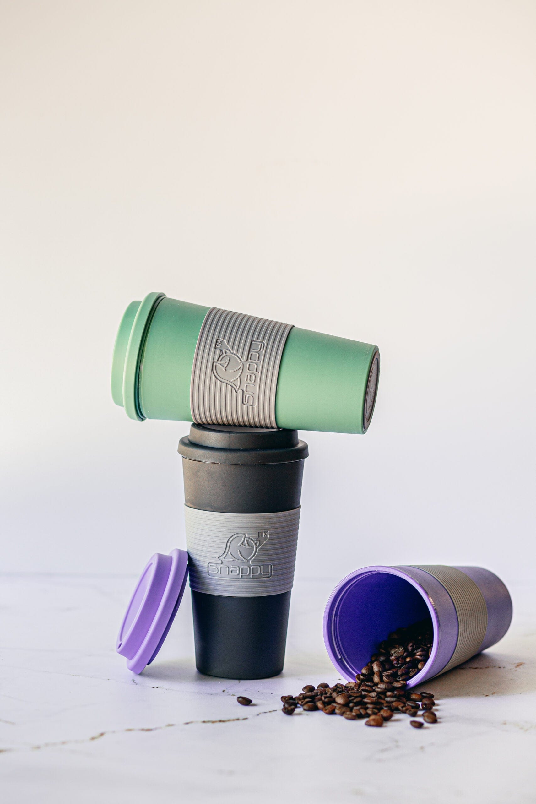 Snappy MUG Snappy On The Go Travel Mug 473ml Charcoal (7306213392473)