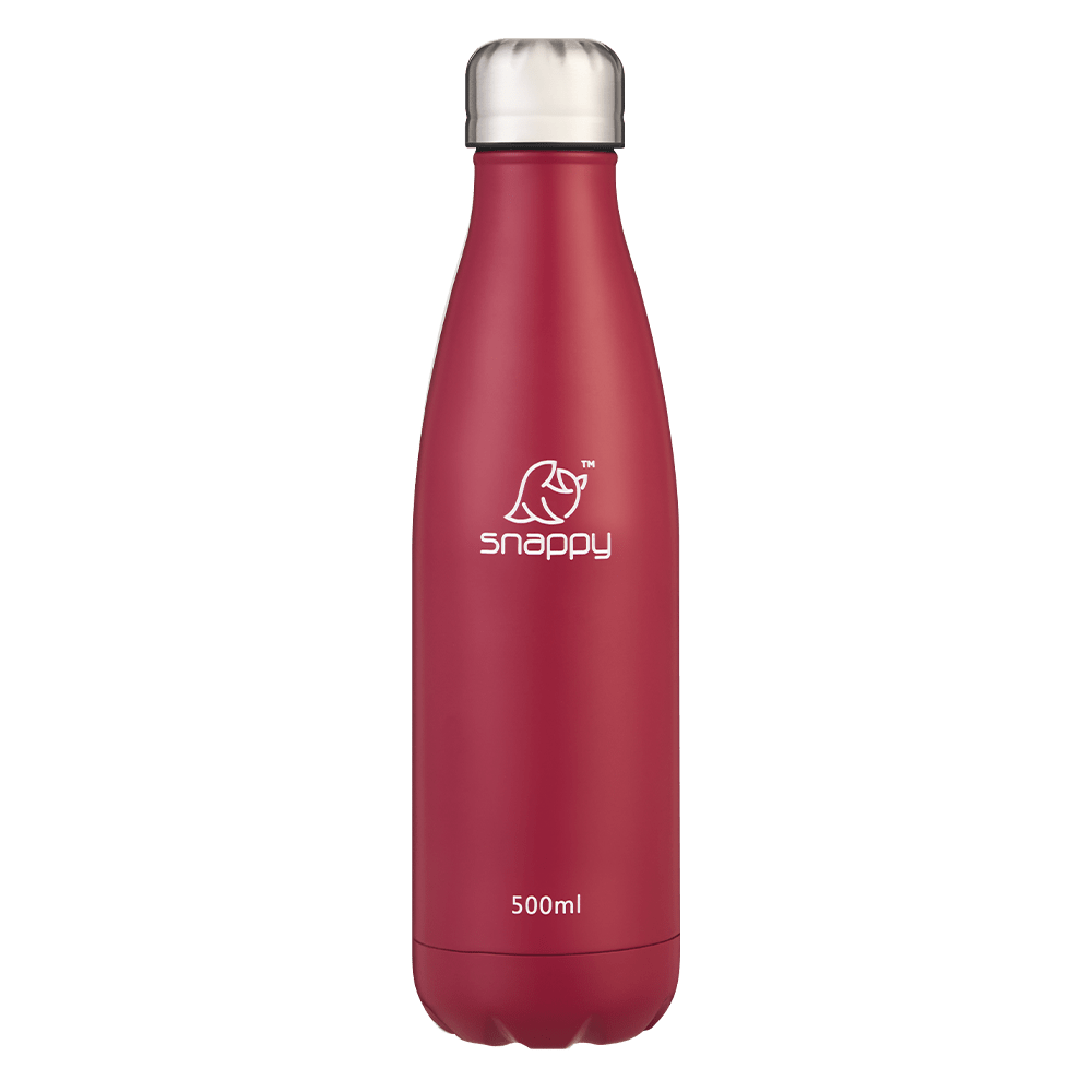 Snappy Water Bottle Snappy Stainless Steel Vacuum Bottle 500ml Cherry SN-VAC500C (7784018608217)