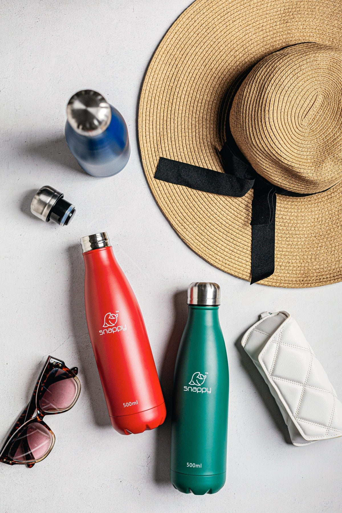 Snappy Water Bottle Snappy Stainless Steel Vacuum Bottle 500ml Emerald SN-VAC500E (7784017559641)