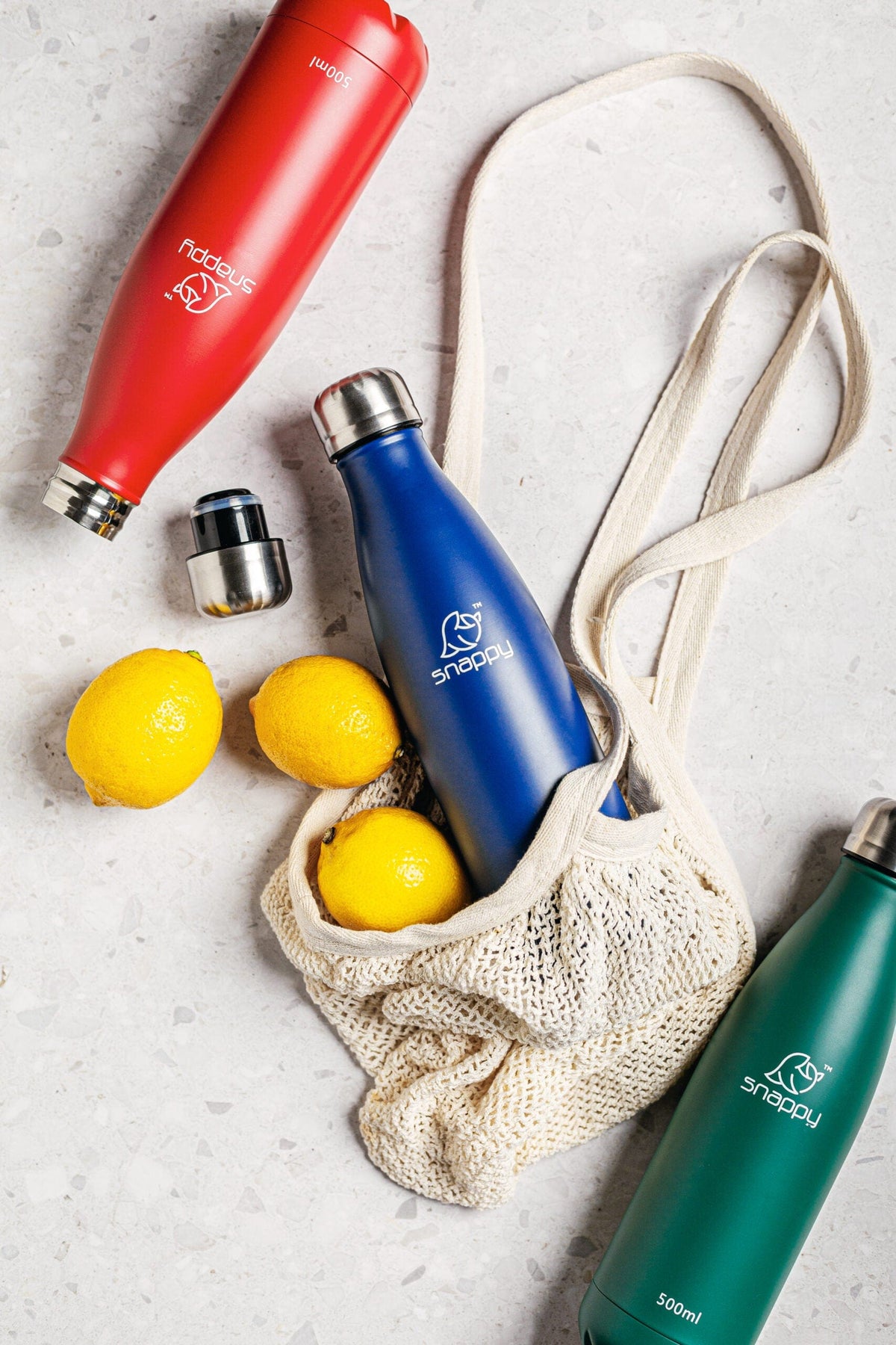 Snappy Water Bottle Snappy Stainless Steel Vacuum Bottle 500ml Emerald SN-VAC500E (7784017559641)