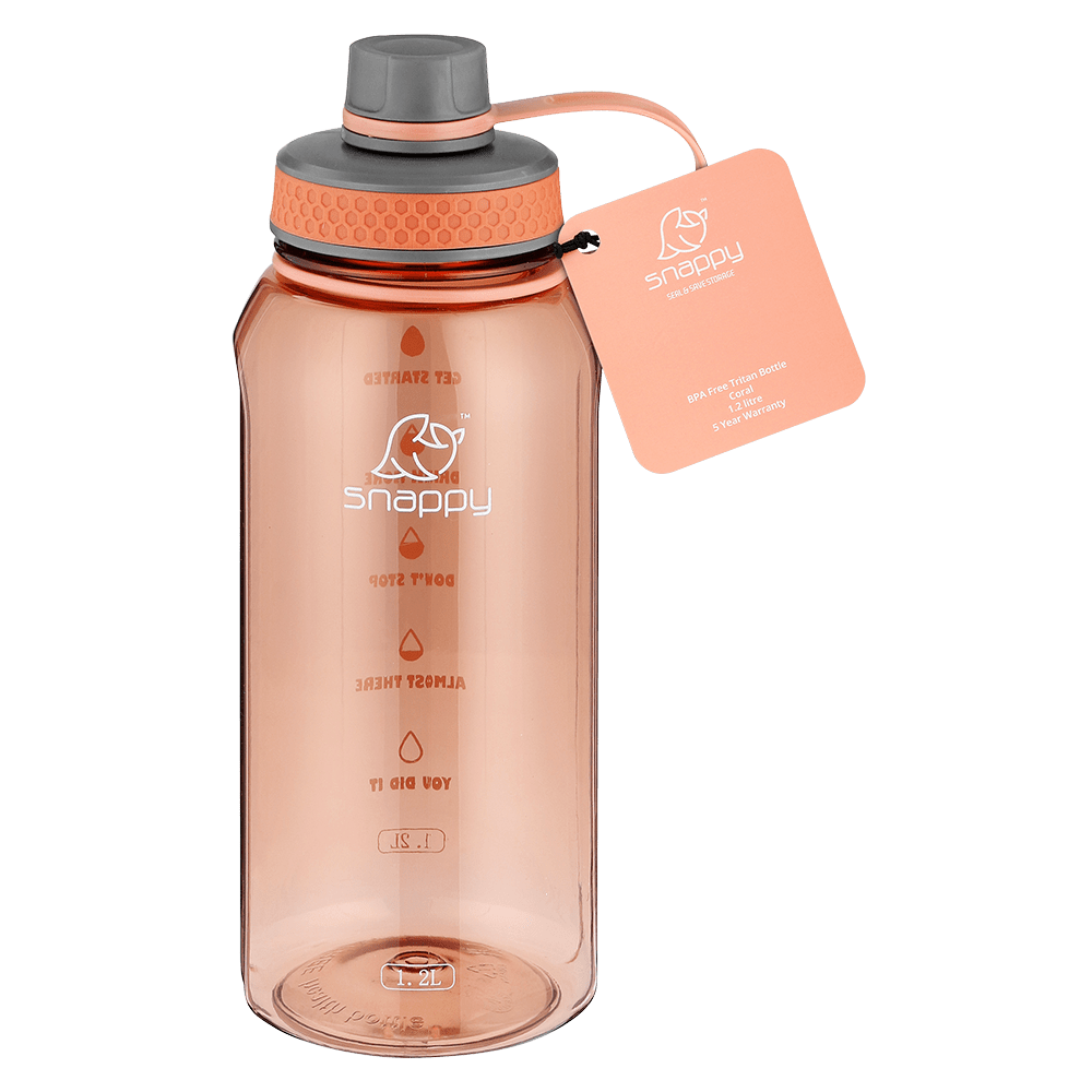 Snappy Water Bottle Snappy Tritan Bottle 1.2L Coral SN-XL-1998C (7784010678361) (7784015265881)