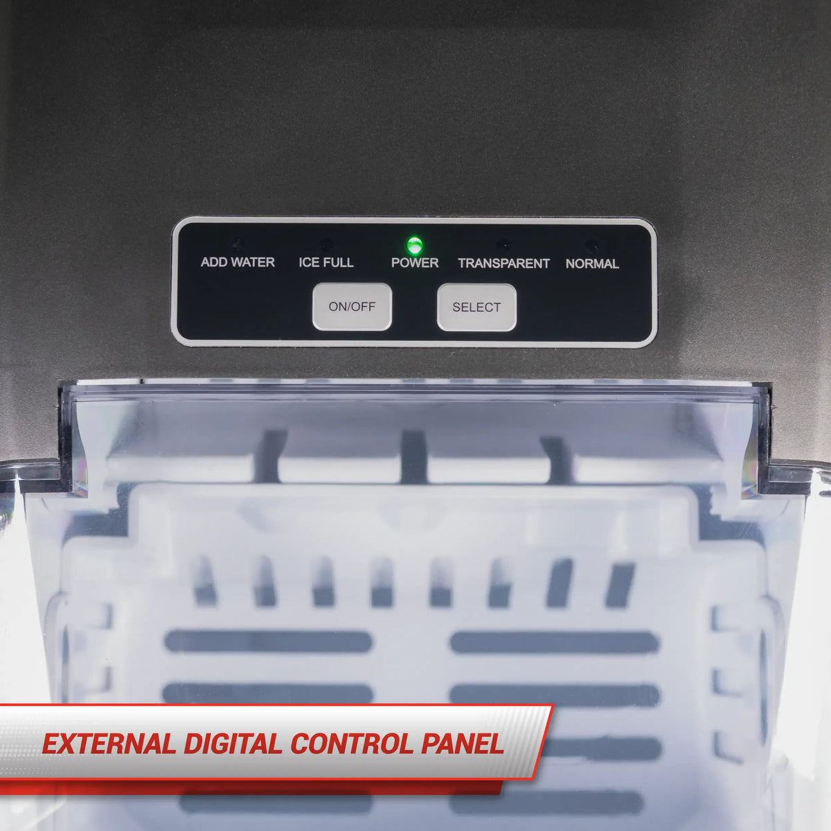 snomaster Ice Maker SnoMaster 12kg Counter-Top Stainless Steel Ice Maker - ZBC-14B