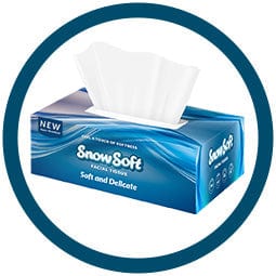 Snow Soft Toilet Paper Snow Soft 2 Ply Facial Tissue 180s 7-001 (7809649705049)