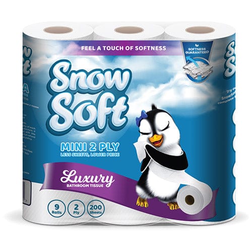 Snow Soft Toilet Paper Snow Soft 2 Ply Mini Toilet Paper 200 Sheets 24 Pack 2-007 (7809656356953) (2061727105113)