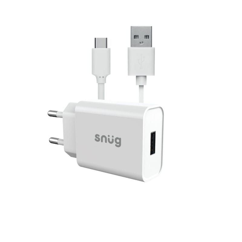 Snug Charger Snug Lite 1 Port Home Charger 2.1AMP With Type C Cable