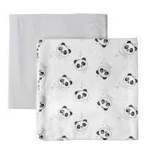 Snuggle BABY BLANKET Snuggle Baby 2pk Receiving Blanket Panda (7486909055065)