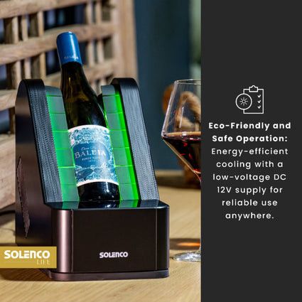 SOLENCO Ice Maker Solenco Life Precision Bottle Wine Cooler BK-JC02