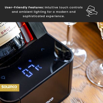 SOLENCO Ice Maker Solenco Life Precision Bottle Wine Cooler BK-JC02