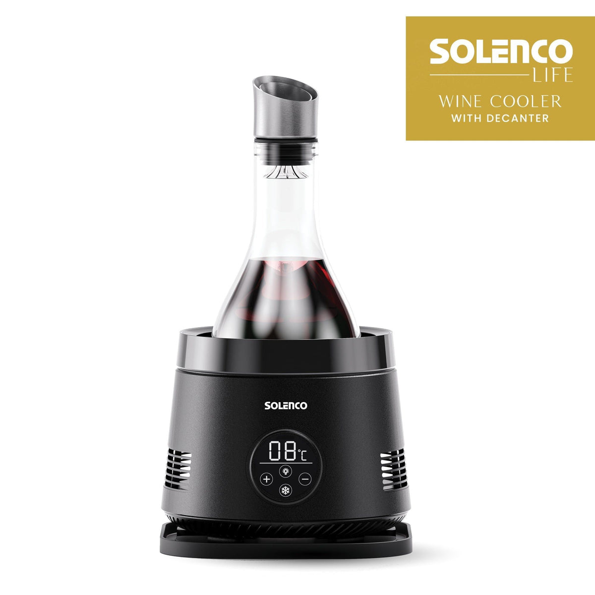 SOLENCO Ice Maker Solenco Life Precision Wine Cooler with Decanter BK-DY01