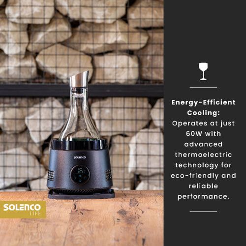 SOLENCO Ice Maker Solenco Life Precision Wine Cooler with Decanter BK-DY01