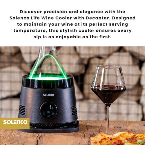 SOLENCO Ice Maker Solenco Life Precision Wine Cooler with Decanter BK-DY01