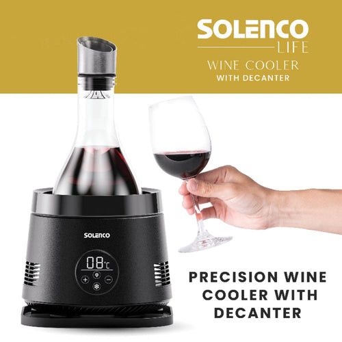 SOLENCO Ice Maker Solenco Life Precision Wine Cooler with Decanter BK-DY01