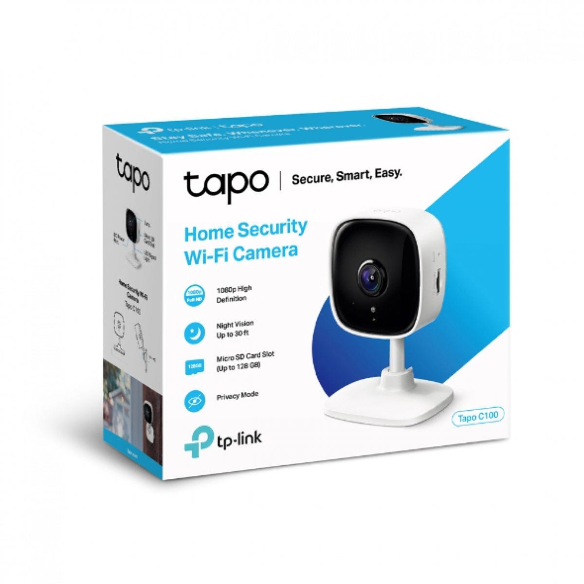 Sony Headphone TP-LINK TAPO C100 Home Security Wi-Fi Camera and Alarm (7300810834009)