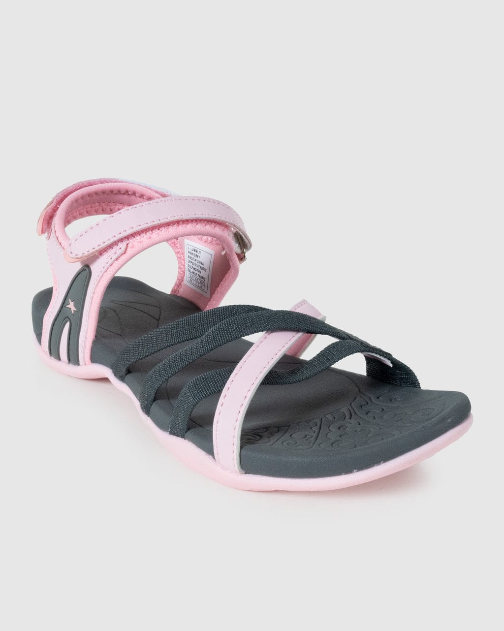Soviet Soviet Ladies Strappy Sandals Pink/Grey (7357200629849)