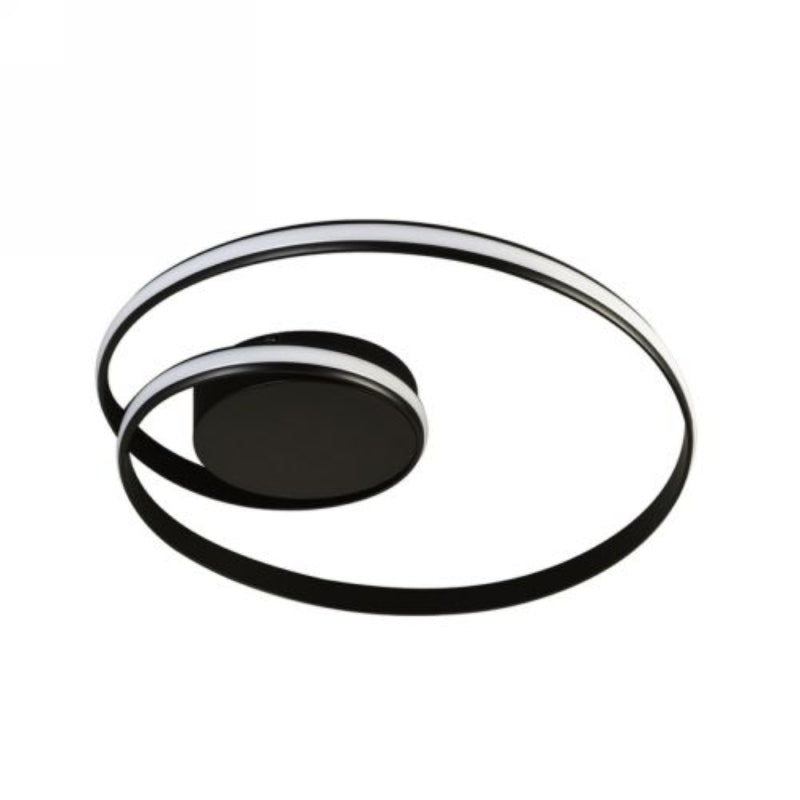 Spazio Ceiling Light 8966.30, 8966.31 Neverend Interior ceiling fitting with metal and aluminium body and PVC diffuser 30W (Multiple Colours/Finishes)
