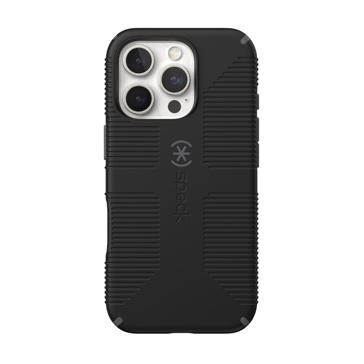 Speck Electronics Accessories Speck Candyshell Grip MagSafe Case – Apple iPhone 16 Pro – Black & Slate Grey (7805564944473)