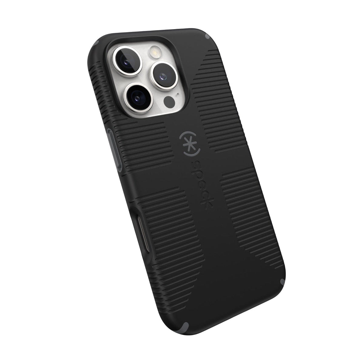 Speck Electronics Accessories Speck Candyshell Grip MagSafe Case – Apple iPhone 16 Pro – Black & Slate Grey (7805564944473)