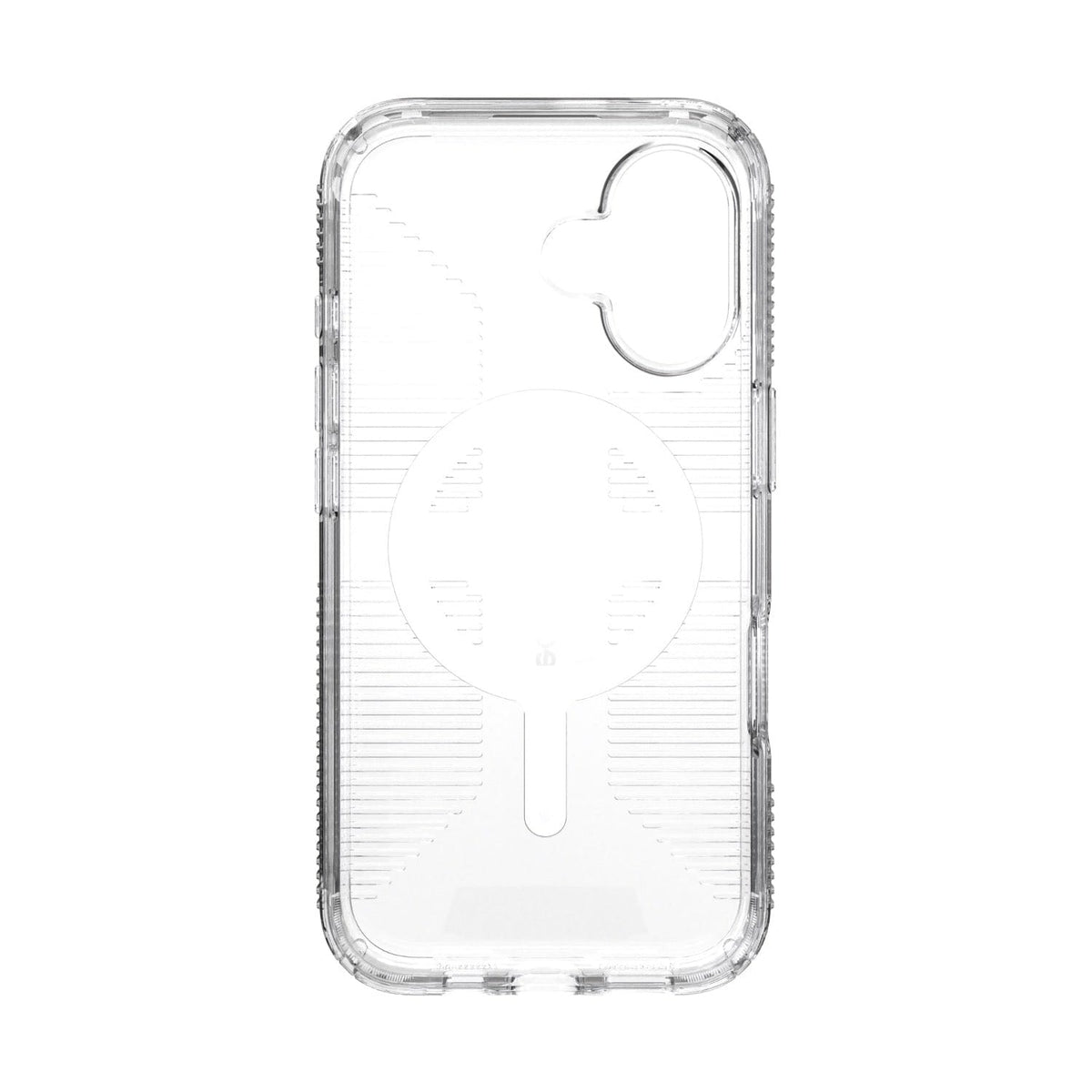 Speck Electronics Accessories Speck Gemshell Grip MagSafe Case – Apple iPhone 16 – Clear & Chrome (7805564813401)