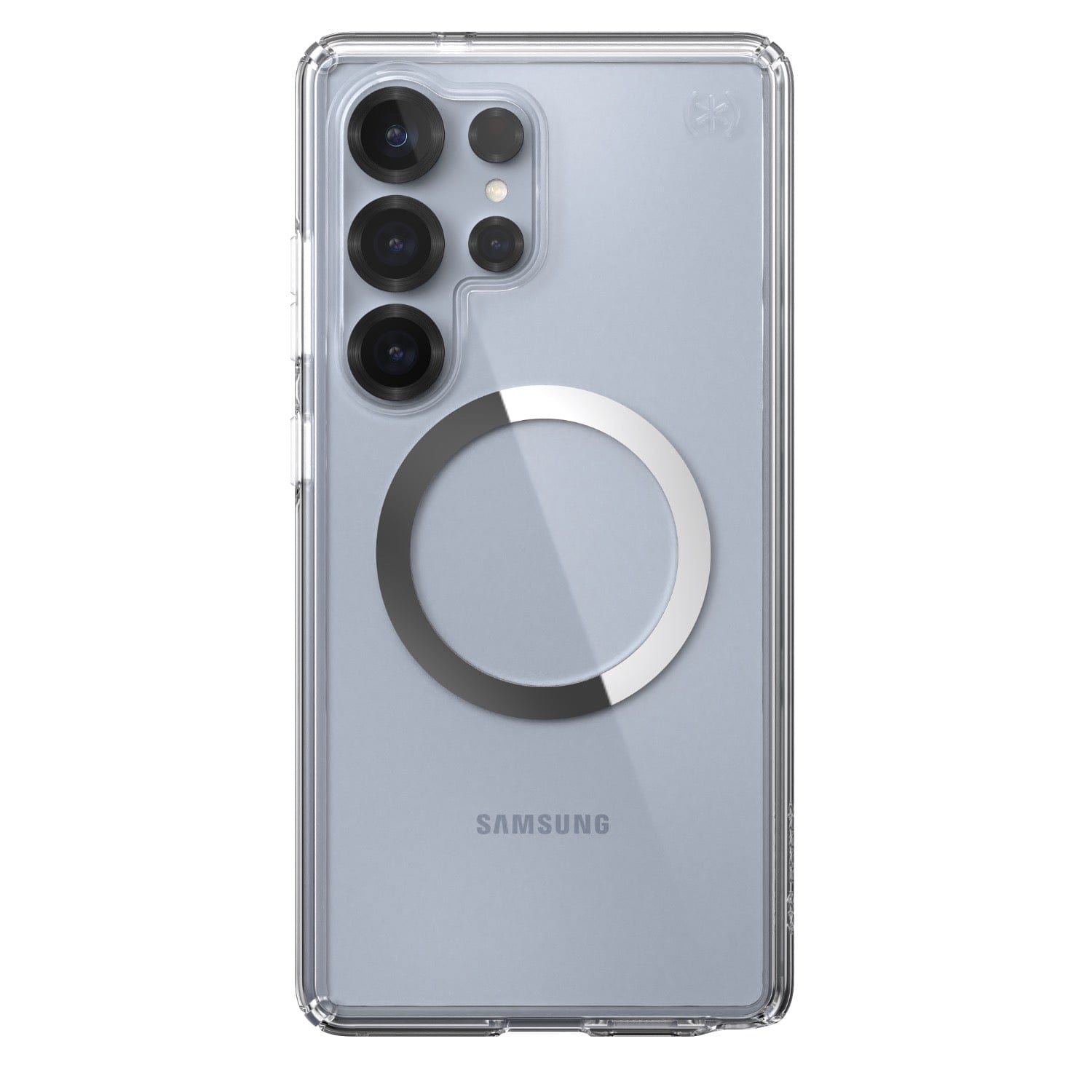 Speck Electronics Accessories Speck Presidio Perfect Clear Magnet Case for Samsung Galaxy S25 Ultra – Clear & Chrome