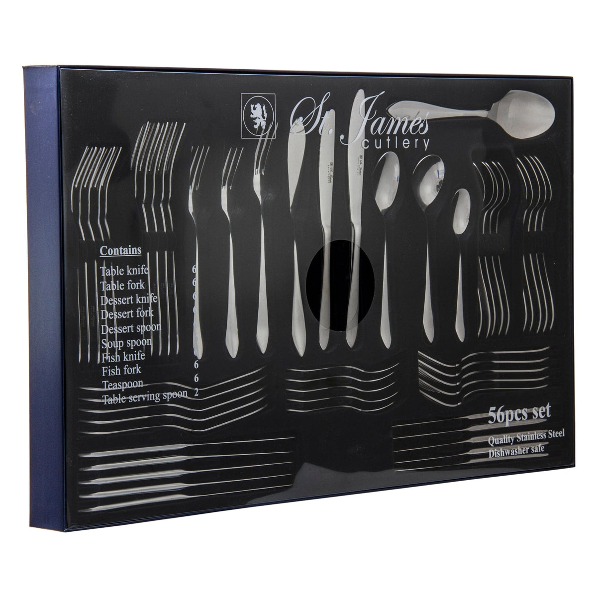 St. James CUTLERY St. James Cutlery Kensington 56 Piece Set 13012 (7815894270041)