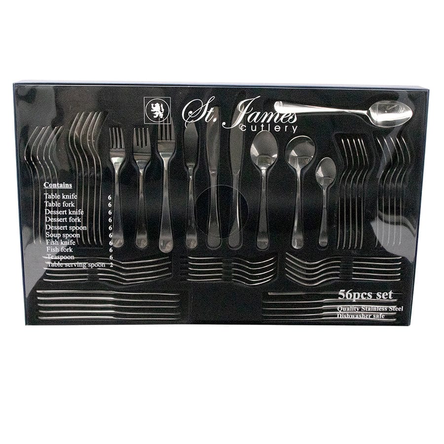 St. James CUTLERY St James Oxford Cutlery - 56 Piece Gift Box Set (6974783717465)