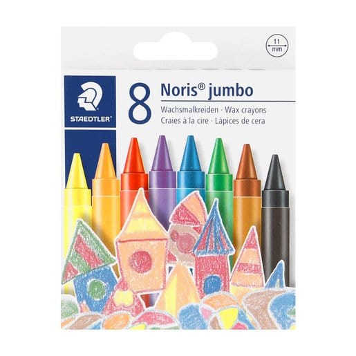 Staedtler Crayons Staedtler Wax Crayons Jumbo 8 Pack 229-NC8 (7888777543769)